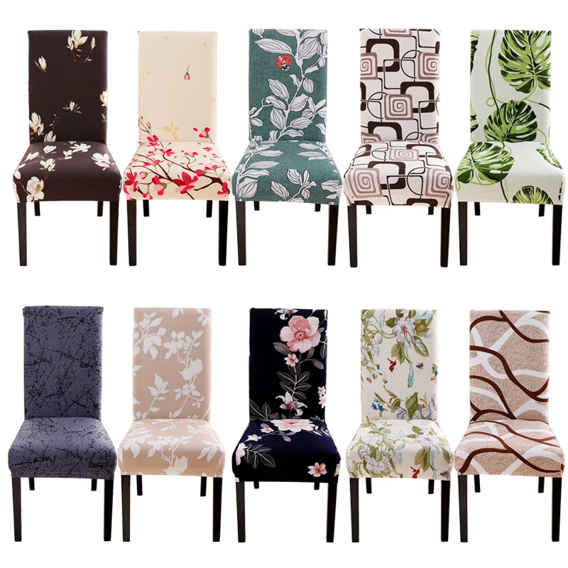 22 new colors chair covers floral modern slipcover for dinning room wedding Stretch Elastic furniture protector NEWFURNITURELOOKS