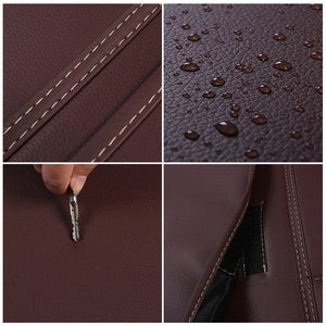 SEAMETAL Anti Kick Pad for Children Leather Universal Car Interior Seat Back Protector Cover with Storage Pocket Auto Organizer NEWFURNITURELOOKS