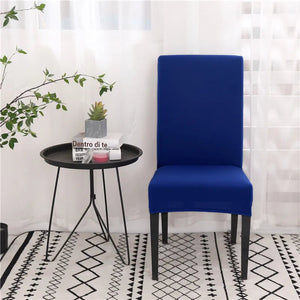Solid Colors Chair Cover Adjustable dining rooms cover Chair Case Kitchen Seat Banquet  Elastic Flexible Spandex Chair Covers NEWFURNITURELOOKS