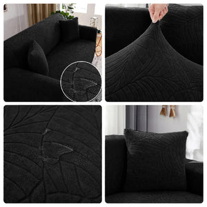 Jacquard Sofa Covers 1/2/3/4 Seats Solid Couch Cover L Shaped Thicken Sofa Cover Protector Bench Covers NEWFURNITURELOOKS