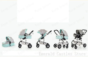 baby stroller 3in1 Luxury High Landscape baby pram portable baby pushchair multifunctional Newborn Carriage double faced NEWFURNITURELOOKS