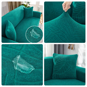 Jacquard Sofa Covers 1/2/3/4 Seats Solid Couch Cover L Shaped Thicken Sofa Cover Protector Bench Covers NEWFURNITURELOOKS