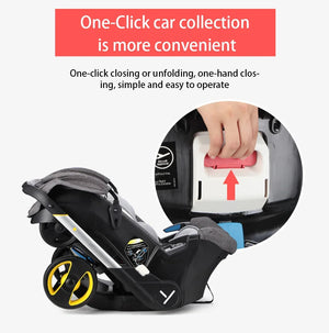 Baby Stroller 4 in 1 Car Seat For Newborn Prams Buggy Safety Cart Carriage Lightweight foldable NEWFURNITURELOOKS