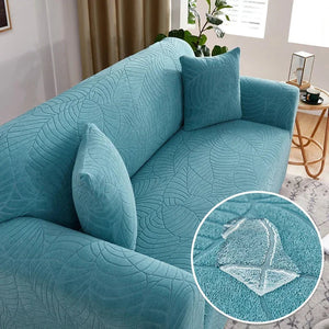 Jacquard Sofa Covers 1/2/3/4 Seats Solid Couch Cover L Shaped Thicken Sofa Cover Protector Bench Covers NEWFURNITURELOOKS