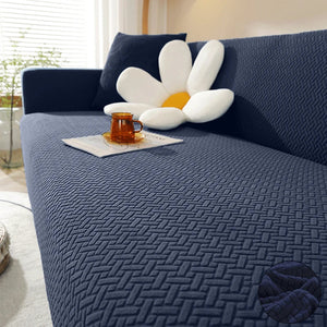 Jacquard Elastic Sofa Cover For Living Room Slipcovers Stretch Polar Fleece Armchair Protector L Shaped Sofa 1/2/3/4 Seater Home NEWFURNITURELOOKS