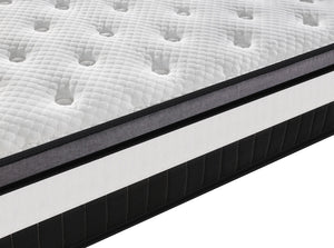 Smart Hypo-allergenic Mattress in a Box King Size Cover Pocket Furniture Bedroom Hotel Knitted Fabric Normal Spring Mattresses NEWFURNITURELOOKS