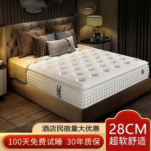 Hotel Mattress Bed And Breakfast Apartment Independent Spring Latex Soft And Hard 1.8m Manufacturers Wholesale NEWFURNITURELOOKS