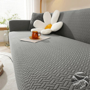 Jacquard Elastic Sofa Cover For Living Room Slipcovers Stretch Polar Fleece Armchair Protector L Shaped Sofa 1/2/3/4 Seater Home NEWFURNITURELOOKS