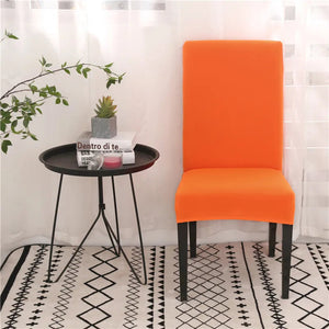 Solid Colors Chair Cover Adjustable dining rooms cover Chair Case Kitchen Seat Banquet  Elastic Flexible Spandex Chair Covers NEWFURNITURELOOKS