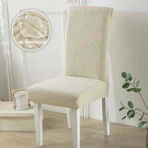 1/2/4/6 PCS Waterproof Jacquard Chair Cover Stretch Dining Chair Slipcover For Kitchen Hotel Wedding Banquet Office Anti Dirty NEWFURNITURELOOKS