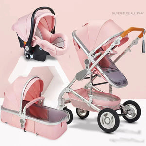 baby stroller 3in1 Luxury High Landscape baby pram portable baby pushchair multifunctional Newborn Carriage double faced NEWFURNITURELOOKS