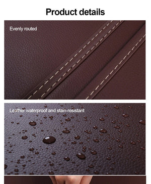 SEAMETAL Anti Kick Pad for Children Leather Universal Car Interior Seat Back Protector Cover with Storage Pocket Auto Organizer NEWFURNITURELOOKS