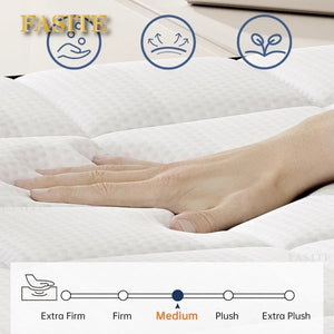 Pressure Relief Matress Medium Firm Mattress With Memory Foam and Pocket Springs Queen Mattress Full Size Bed in NEWFURNITURELOOKS