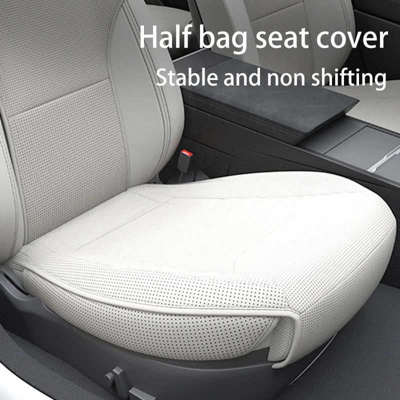 For Tesla Model Y juniper 2025 Leather seat cover seat cushion Breathable comfortable A non stuffy no sweat Car seat cushion NEWFURNITURELOOKS