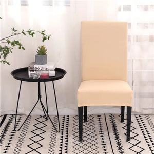 Solid Colors Chair Cover Adjustable dining rooms cover Chair Case Kitchen Seat Banquet  Elastic Flexible Spandex Chair Covers NEWFURNITURELOOKS