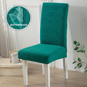 1/2/4/6 PCS Waterproof Jacquard Chair Cover Stretch Dining Chair Slipcover For Kitchen Hotel Wedding Banquet Office Anti Dirty NEWFURNITURELOOKS