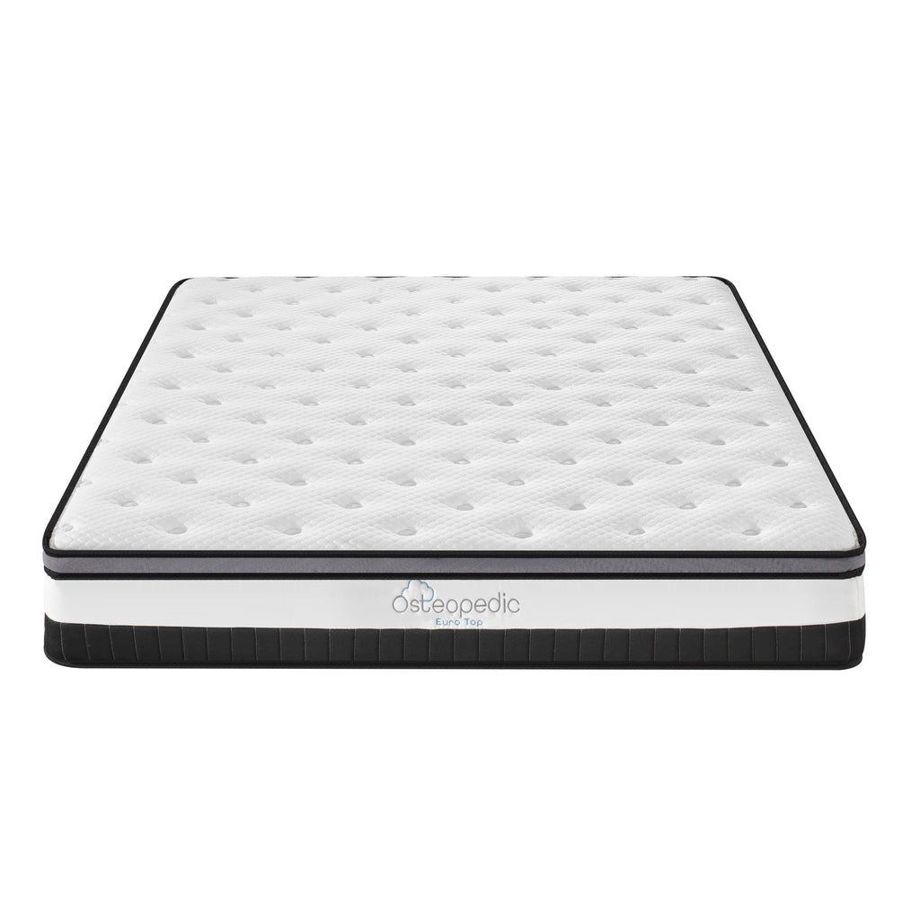 Smart Hypo-allergenic Mattress in a Box King Size Cover Pocket Furniture Bedroom Hotel Knitted Fabric Normal Spring Mattresses NEWFURNITURELOOKS