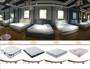 Smart Hypo-allergenic Mattress in a Box King Size Cover Pocket Furniture Bedroom Hotel Knitted Fabric Normal Spring Mattresses NEWFURNITURELOOKS