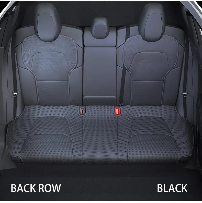 For Tesla Model Y juniper 2025 Leather seat cover seat cushion Breathable comfortable A non stuffy no sweat Car seat cushion NEWFURNITURELOOKS
