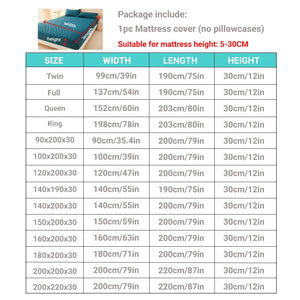 1pc 3D Air Fabric Thick Mattress Cover, 100% Waterproof Mattress Protector, Soft and Breathable Fitted Bed Sheet (No Pillowcase) NEWFURNITURELOOKS