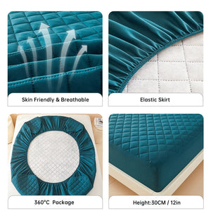 1pc 3D Air Fabric Thick Mattress Cover, 100% Waterproof Mattress Protector, Soft and Breathable Fitted Bed Sheet (No Pillowcase) NEWFURNITURELOOKS