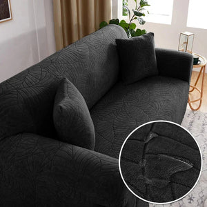 Jacquard Sofa Covers 1/2/3/4 Seats Solid Couch Cover L Shaped Thicken Sofa Cover Protector Bench Covers NEWFURNITURELOOKS
