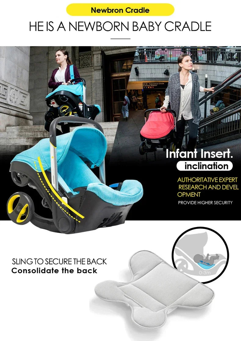 Baby Stroller 4 in 1 Car Seat For Newborn Prams Buggy Safety Cart Carriage Lightweight foldable NEWFURNITURELOOKS