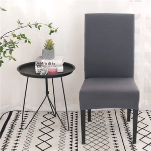 Solid Colors Chair Cover Adjustable dining rooms cover Chair Case Kitchen Seat Banquet  Elastic Flexible Spandex Chair Covers NEWFURNITURELOOKS