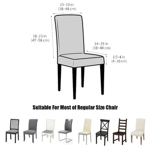 Solid Colors Chair Cover Adjustable dining rooms cover Chair Case Kitchen Seat Banquet  Elastic Flexible Spandex Chair Covers NEWFURNITURELOOKS