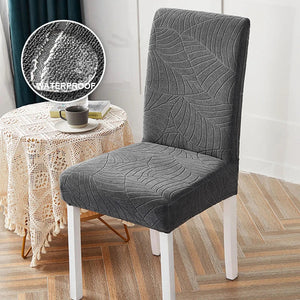 1/2/4/6 PCS Waterproof Jacquard Chair Cover Stretch Dining Chair Slipcover For Kitchen Hotel Wedding Banquet Office Anti Dirty NEWFURNITURELOOKS