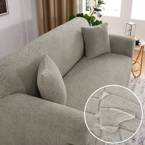 Jacquard Sofa Covers 1/2/3/4 Seats Solid Couch Cover L Shaped Thicken Sofa Cover Protector Bench Covers NEWFURNITURELOOKS