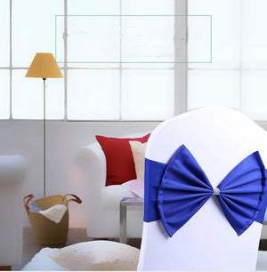 50/30/10pc/Lot Bow Chair Sashes Band For Wedding Party Birthday Banquet Spandex Stretch Blend Chair Bow Tie Band Belt Ties Cover NEWFURNITURELOOKS