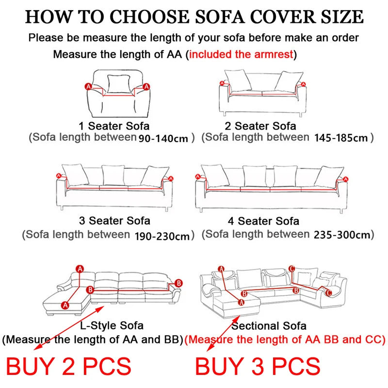 Jacquard Sofa Covers 1/2/3/4 Seats Solid Couch Cover L Shaped Thicken Sofa Cover Protector Bench Covers NEWFURNITURELOOKS