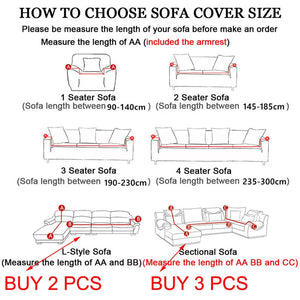 Jacquard Sofa Covers 1/2/3/4 Seats Solid Couch Cover L Shaped Thicken Sofa Cover Protector Bench Covers NEWFURNITURELOOKS