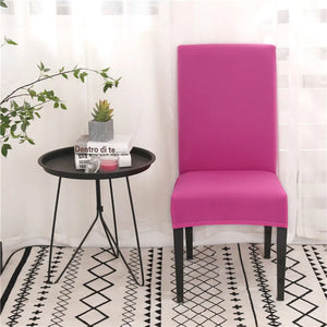 Solid Colors Chair Cover Adjustable dining rooms cover Chair Case Kitchen Seat Banquet  Elastic Flexible Spandex Chair Covers NEWFURNITURELOOKS