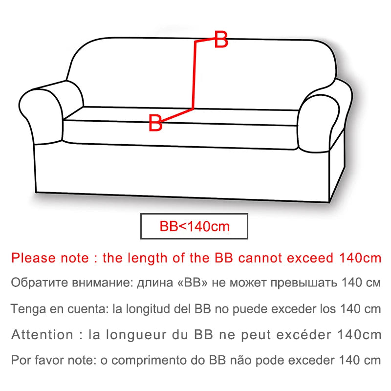 Jacquard Elastic Sofa Cover For Living Room Slipcovers Stretch Polar Fleece Armchair Protector L Shaped Sofa 1/2/3/4 Seater Home NEWFURNITURELOOKS