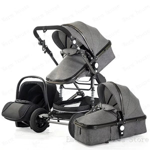 baby stroller 3in1 Luxury High Landscape baby pram portable baby pushchair multifunctional Newborn Carriage double faced NEWFURNITURELOOKS