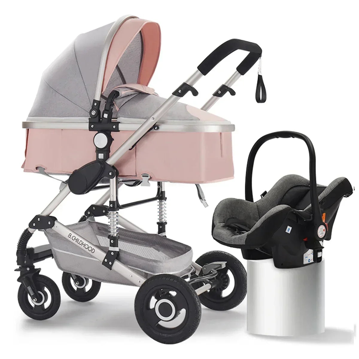 Baby stroller 3 in 1 stroller folding two-sided child four seasons kinderwagen baby carriage  high landscape Newborn Travelling NEWFURNITURELOOKS
