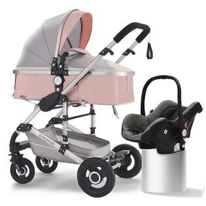 Baby stroller 3 in 1 stroller folding two-sided child four seasons kinderwagen baby carriage  high landscape Newborn Travelling NEWFURNITURELOOKS