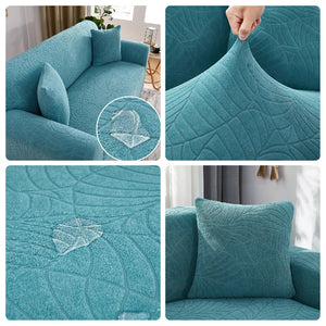Jacquard Sofa Covers 1/2/3/4 Seats Solid Couch Cover L Shaped Thicken Sofa Cover Protector Bench Covers NEWFURNITURELOOKS