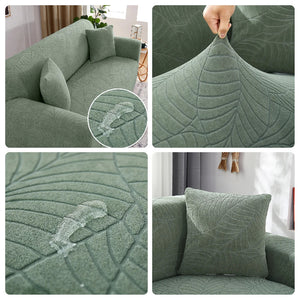 Jacquard Sofa Covers 1/2/3/4 Seats Solid Couch Cover L Shaped Thicken Sofa Cover Protector Bench Covers NEWFURNITURELOOKS