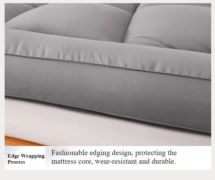Thicken Fluffy Mattress Toppers Queen  Four Seasons Soft Mattress Pad Fits Twin/Full/Queen/King Home Student Dormitory Bedding NEWFURNITURELOOKS