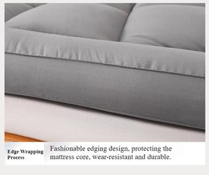Thicken Fluffy Mattress Toppers Queen  Four Seasons Soft Mattress Pad Fits Twin/Full/Queen/King Home Student Dormitory Bedding NEWFURNITURELOOKS