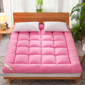 Thicken Fluffy Mattress Toppers Queen  Four Seasons Soft Mattress Pad Fits Twin/Full/Queen/King Home Student Dormitory Bedding NEWFURNITURELOOKS