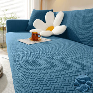 Jacquard Elastic Sofa Cover For Living Room Slipcovers Stretch Polar Fleece Armchair Protector L Shaped Sofa 1/2/3/4 Seater Home NEWFURNITURELOOKS
