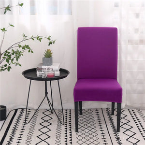 Solid Colors Chair Cover Adjustable dining rooms cover Chair Case Kitchen Seat Banquet  Elastic Flexible Spandex Chair Covers NEWFURNITURELOOKS
