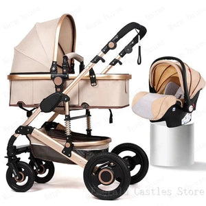 baby stroller 3in1 Luxury High Landscape baby pram portable baby pushchair multifunctional Newborn Carriage double faced NEWFURNITURELOOKS