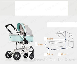 baby stroller 3in1 Luxury High Landscape baby pram portable baby pushchair multifunctional Newborn Carriage double faced NEWFURNITURELOOKS