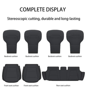 For Tesla Model Y juniper 2025 Leather seat cover seat cushion Breathable comfortable A non stuffy no sweat Car seat cushion NEWFURNITURELOOKS