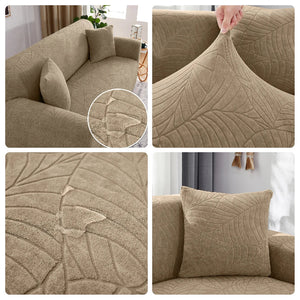 Jacquard Sofa Covers 1/2/3/4 Seats Solid Couch Cover L Shaped Thicken Sofa Cover Protector Bench Covers NEWFURNITURELOOKS